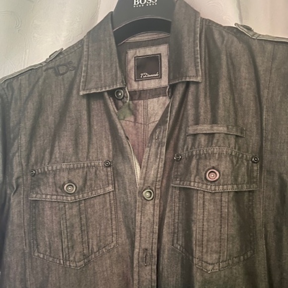 Grey Denim style shirt - Picture 2 of 4